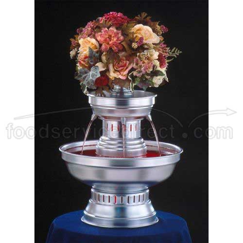 Apex Fountain Hostess Silver Anodized Aluminum Champagne Beverage Fountain, 3 Gallon.