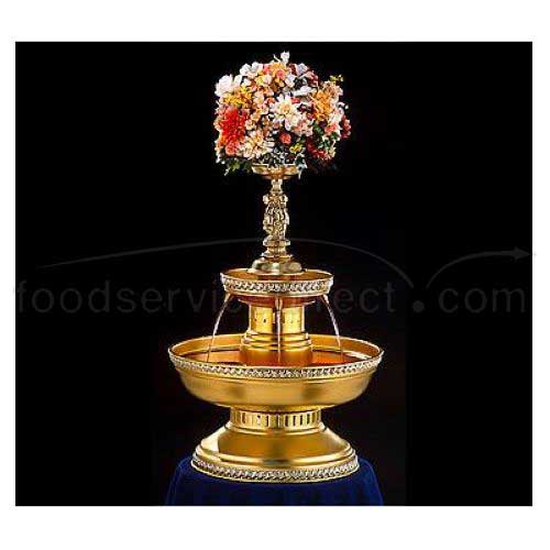 Apex Fountain Mirage Gold Anodized Aluminum Champagne Beverage Fountain, 5 Gallon.