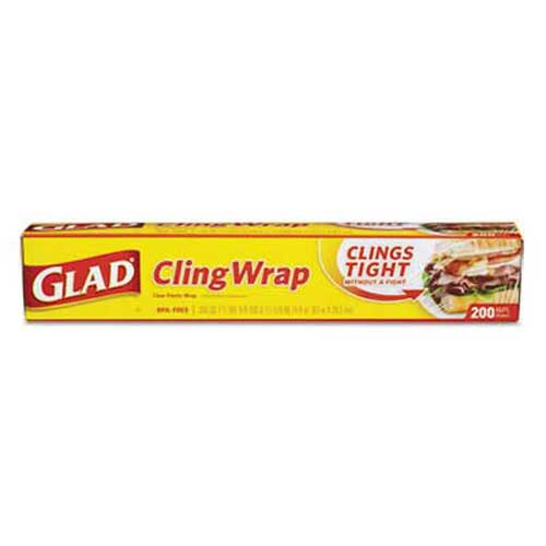 ClingWrap Plastic Wrap, 200 Square Foot Roll, Clear ClingWrap Plastic Wrap, 200 Square Foot Roll, Clear