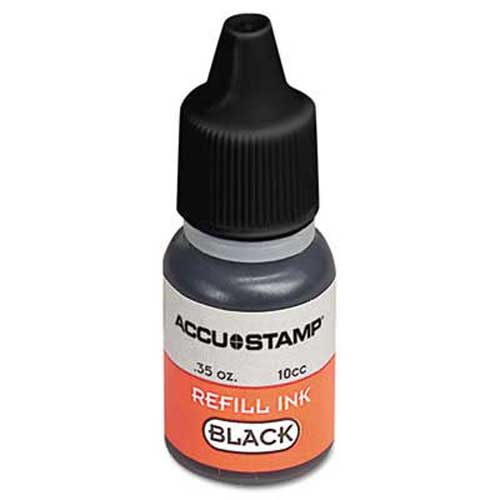 ACCU-STAMP Gel Ink Refill, 0.35 oz Bottle, Black ACCU-STAMP Gel Ink Refill, 0.35 oz Bottle, Black