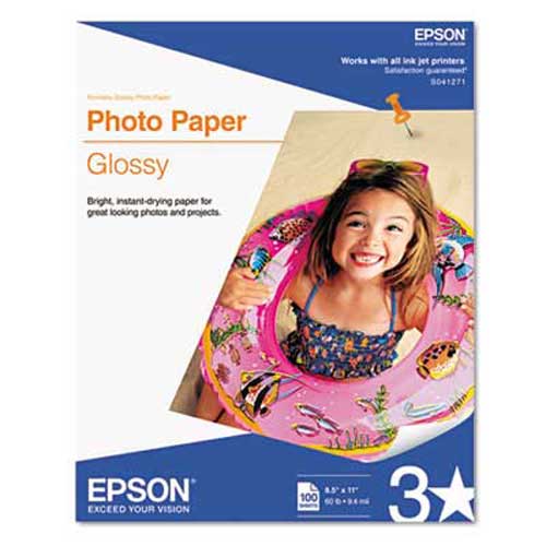 【希少！！】 8-1/2 Glossy, lbs, 52 Paper, Photo Glossy Epson x 100 11, デュエルマスターズ