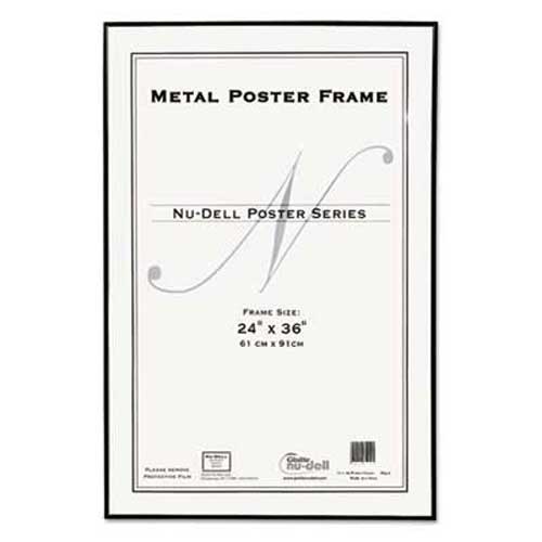 Metal Poster Frame, Plastic Face, 24 x 36, Black Metal Poster Frame, Plastic Face, 24 x 36, Black