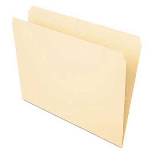 Pendaflex Essentials File Folders, Straight Cut, Top Tab, Letter ...
