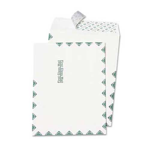 Quality Park Redi Strip Catalog Envelope, First Class, 10 x 13, White