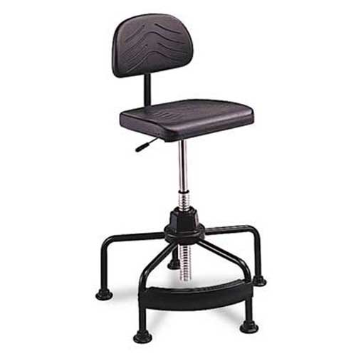 Safco TaskMaster Series EconoMahogany Industrial Chair, Black ...