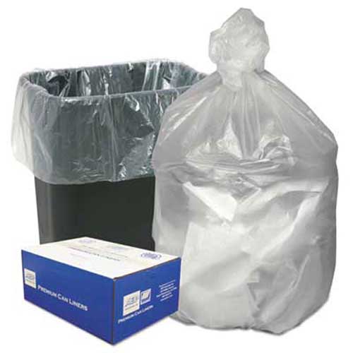 Ultra Plus 24 X 24 Inch 8 Microns Natural High-density Can Liners, 7-10 Gallon -- 1000 Per Case