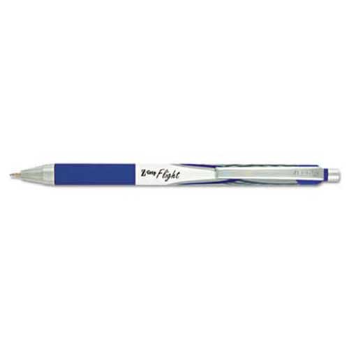 Pack De 3 Stylos Bille Zebra Z-Grip Flight - Pointe 1.2 Mm, Encre Noire, Corps Caoutchouc Confort - 5