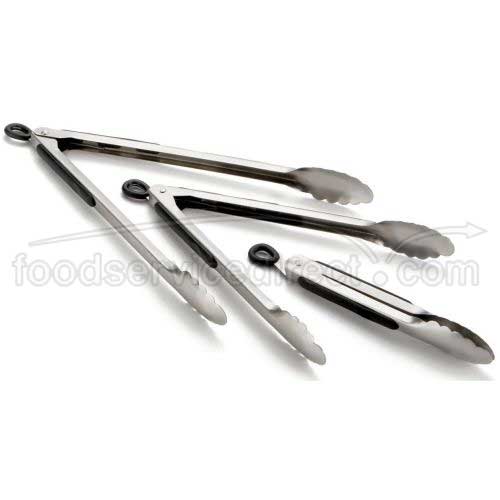 Tablecraft Stainless Steel Heavy Ergonomic Locking Tong, 13.5 X 1.5 X 1.25 Inch -- 12 Per Case
