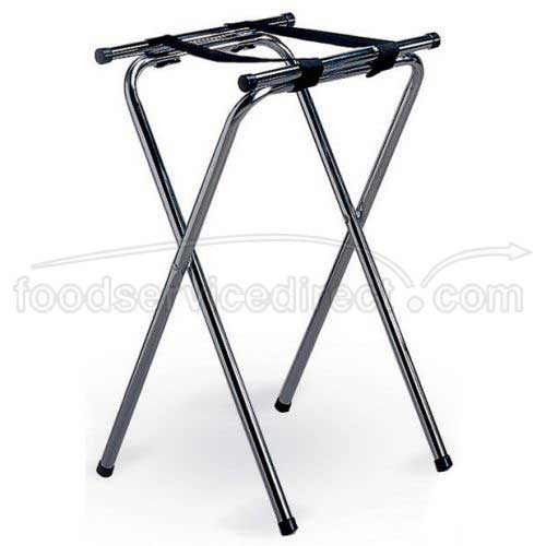 Tablecraft Black Metal Double Bar Tray Stand, 31 Inch