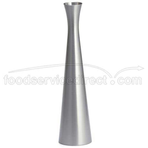 Tablecraft Stainless Steel Brushed Flower Vase, 8 Inch