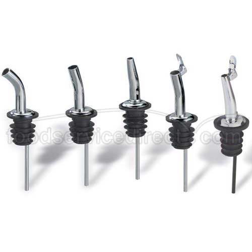 Tablecraft Nickel Plated Metal Free Flow Jet Bar Pourer, 1.1875 X 1.1875 X 4.625 Inch -- 12 Per Case