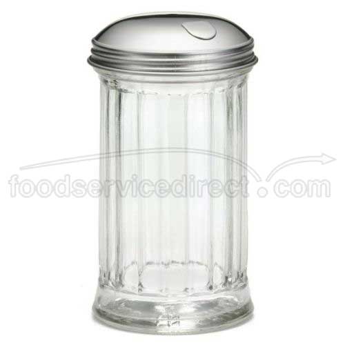 Tablecraft Side Flap Top Glass Sugar Pourer, 12 Ounce Capacity -- 24 Per Case