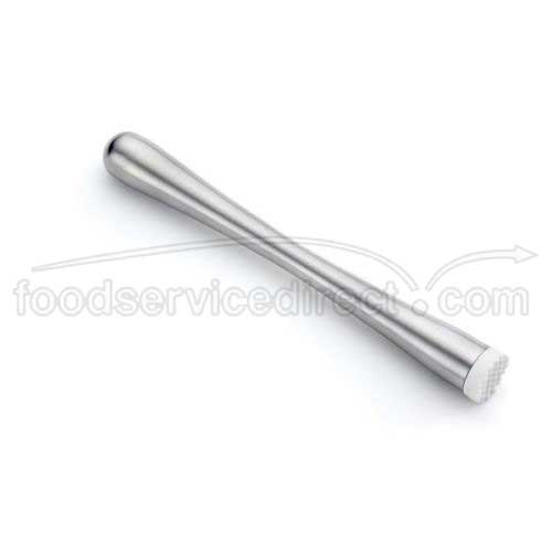 Tablecraft Stainless Steel Muddler With Plastic Tip, 1 X 1 X 8.75 Inch -- 6 Per Case