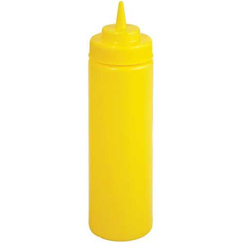 Winco 8-Ounce Squeeze Bottles, 6-Piece Set - Kitchen Condiment Dispensers For Sauces & Oils - View #2