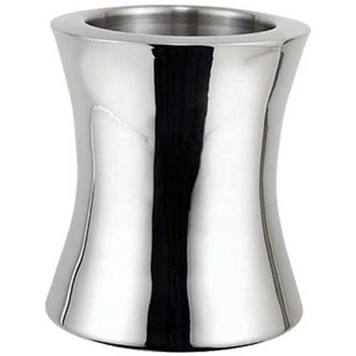 Winco Stainless Steel Double Wall Hourglass Wine Cooler, 6 Inch Dia. X 7 Inch -- 6 Per Case