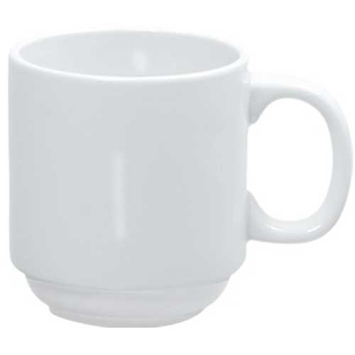 Yanco Abco Porcelain Round Stackable Super White Prime Mug, 16 Ounce -- 36 Per Case