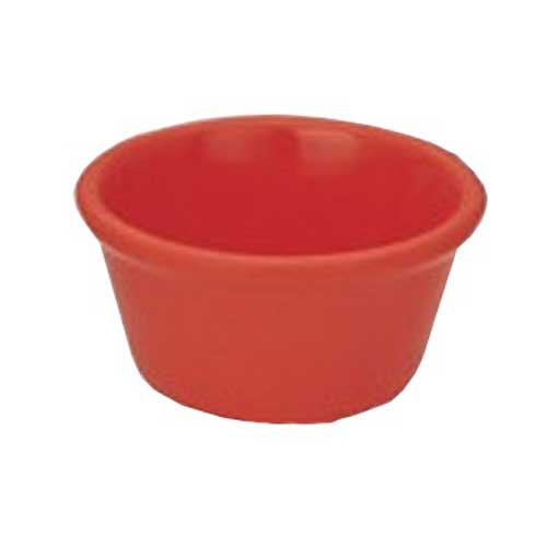 Red Round Ramekins Yanco Nu Classic Melamine Red Round Smooth Ramekin, 2 Ounce -- 72 per case.