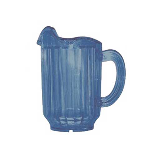 Yanco Plastic Blue Three Spouts Pitcher, 60 Ounce -- 12 Per Case