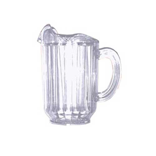 Yanco Plastic Clear Three Spouts Pitcher, 60 Ounce -- 12 Per Case