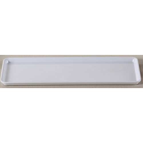 Yanco Rome Melamine Rectangular White Plate, 15 1/2 X 6 Inch -- 24 Per Case