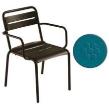 Emu Star Antique Blue Outdoor Indoor Stacking Armchair, 32 x 23 x 24 inch -- 4 per case.