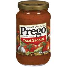 Prego Regular 100 Percent Natural Traditional Italian Spaghetti Sauce, 14 Ounce -- 12 Per Case