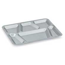 Vollrath Tray Six-compartment Stainless Steel 15 1/2 X 11 5/8 X 3/4 Inch -- 24 Per Case