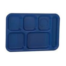 Traex Bright Blue Right Hand Abs Compartment Tray, 10 X 14.5 Inch -- 24 Per Case