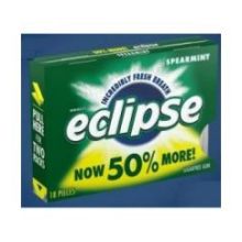 Eclipse Spearmint Sugarfree Gum, 8 Count -- 18 Per Case