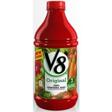 V8 Original 100 Percent Vegetable Juice, 46 Fluid Ounce -- 6 Per Case