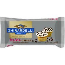 Ghirardelli Semi Sweet Chocolate Mini Chips, 10 Ounce -- 12 per case.