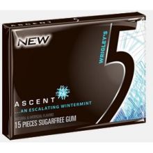 5 Gum Ascent Single Serve Gum -- 120 Per Case