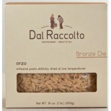Dal Raccolto Italian Artisanal Bronze Die Orzo Pasta, 1 Pound -- 12 Per Case