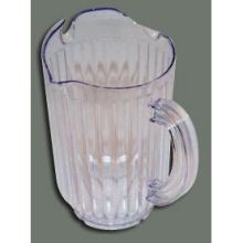 Winco Clear Polycarbonate Three Spout Water Pitcher, 60 Ounce