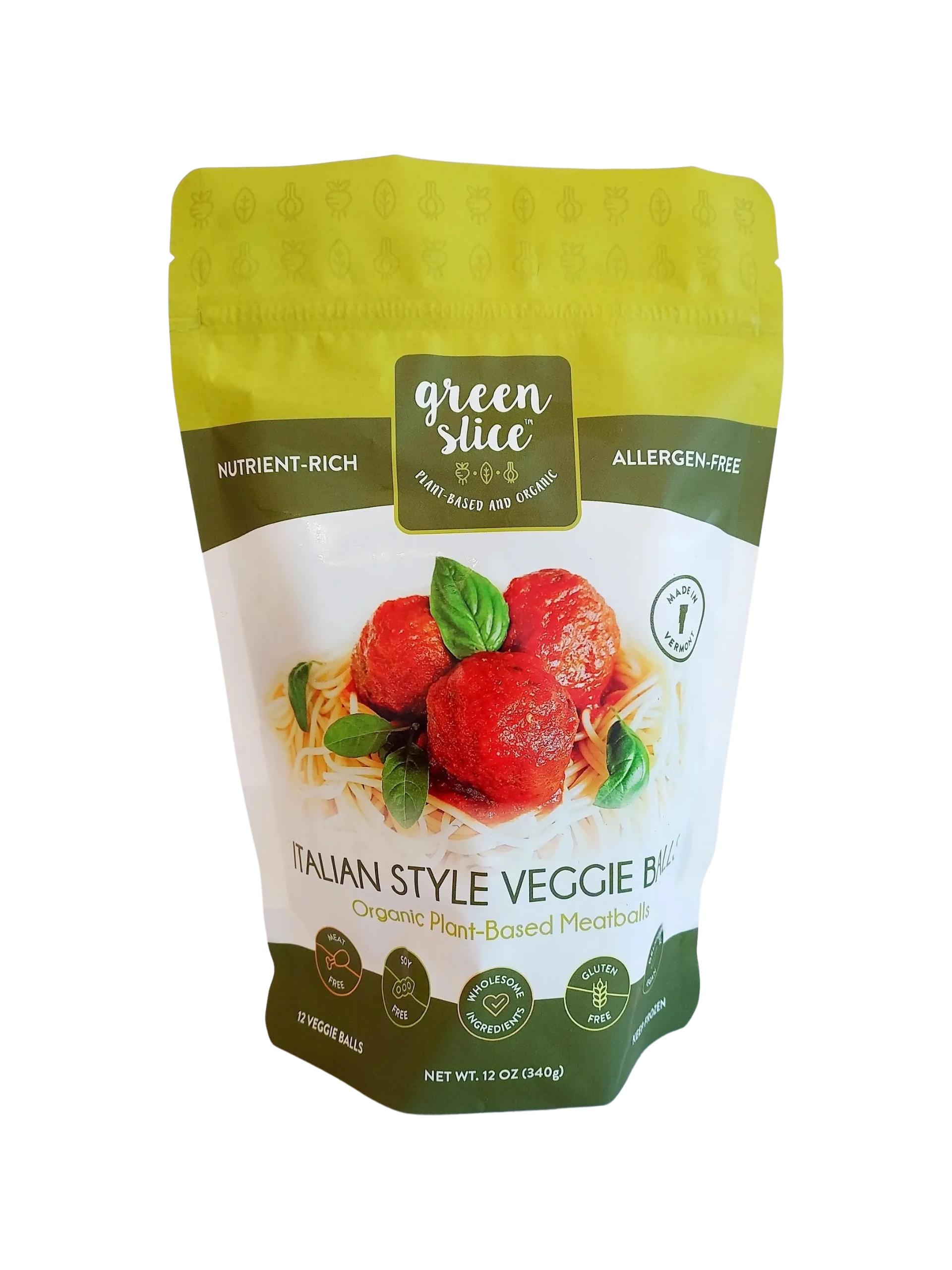 Green Slice Plant Based Meatballs, 12 oz -- 6 per Bag