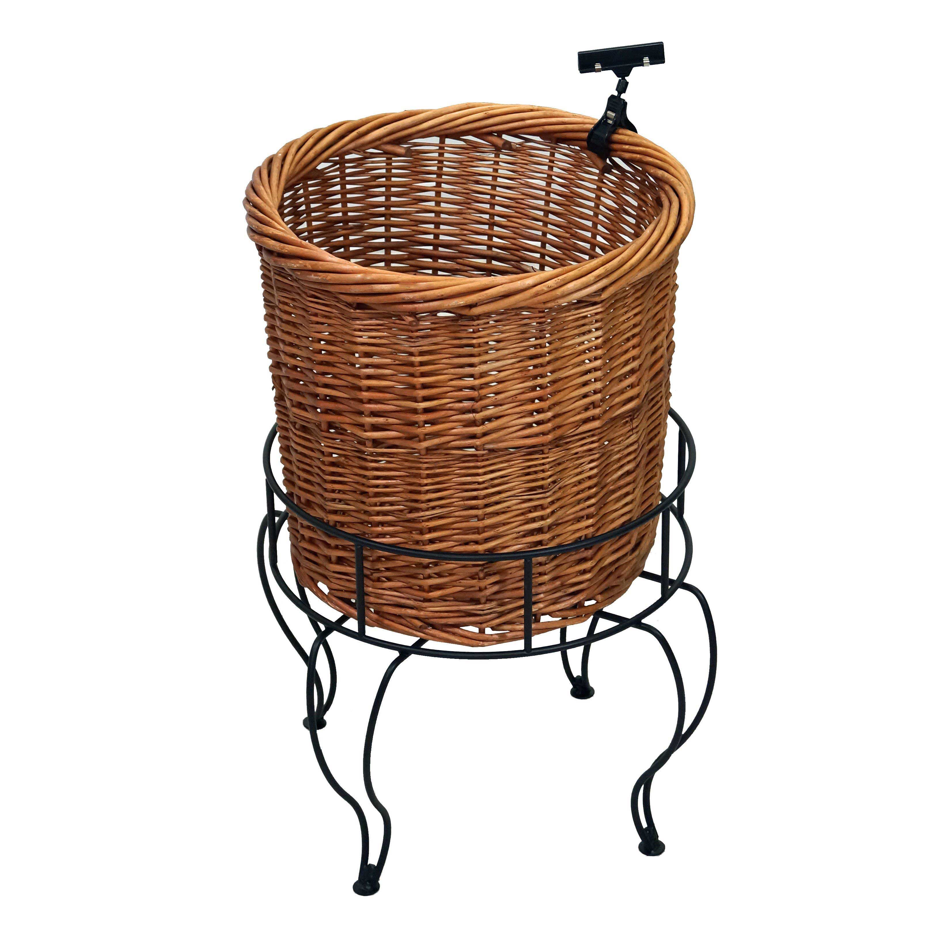 Mobile Merchandisers Wire Floor Stand For Small Basket And Psc01