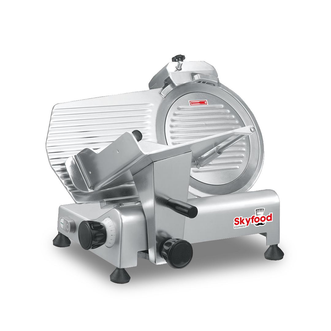 Skyfood 110 Volt Economy Slicer With Stainless Steel Blade, 12 Inch Dia