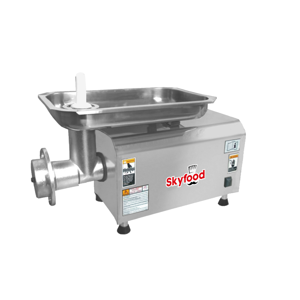 Skyfood Stainless Steel Bench Style Meat Grinder, 660 Pound Capacity Per Hour