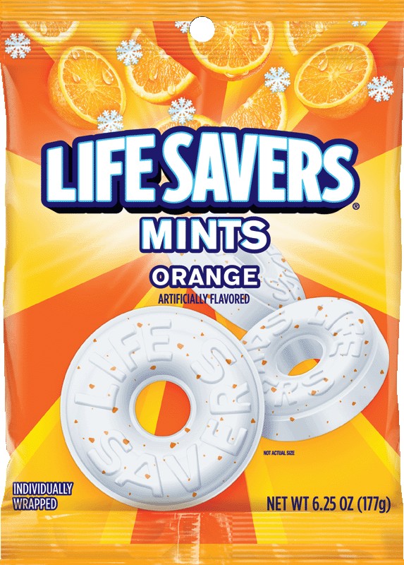 Life Savers Mints Orange, 6.25 Ounce -- 12 Per Case