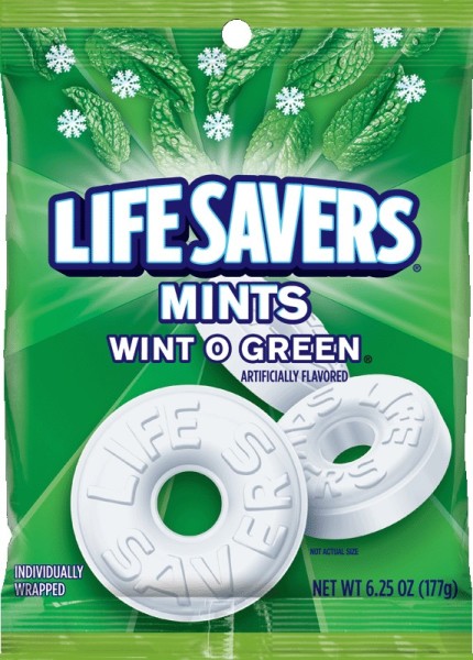 Life Savers Wint O Green Mints, 6.25 Ounce -- 12 Per Case