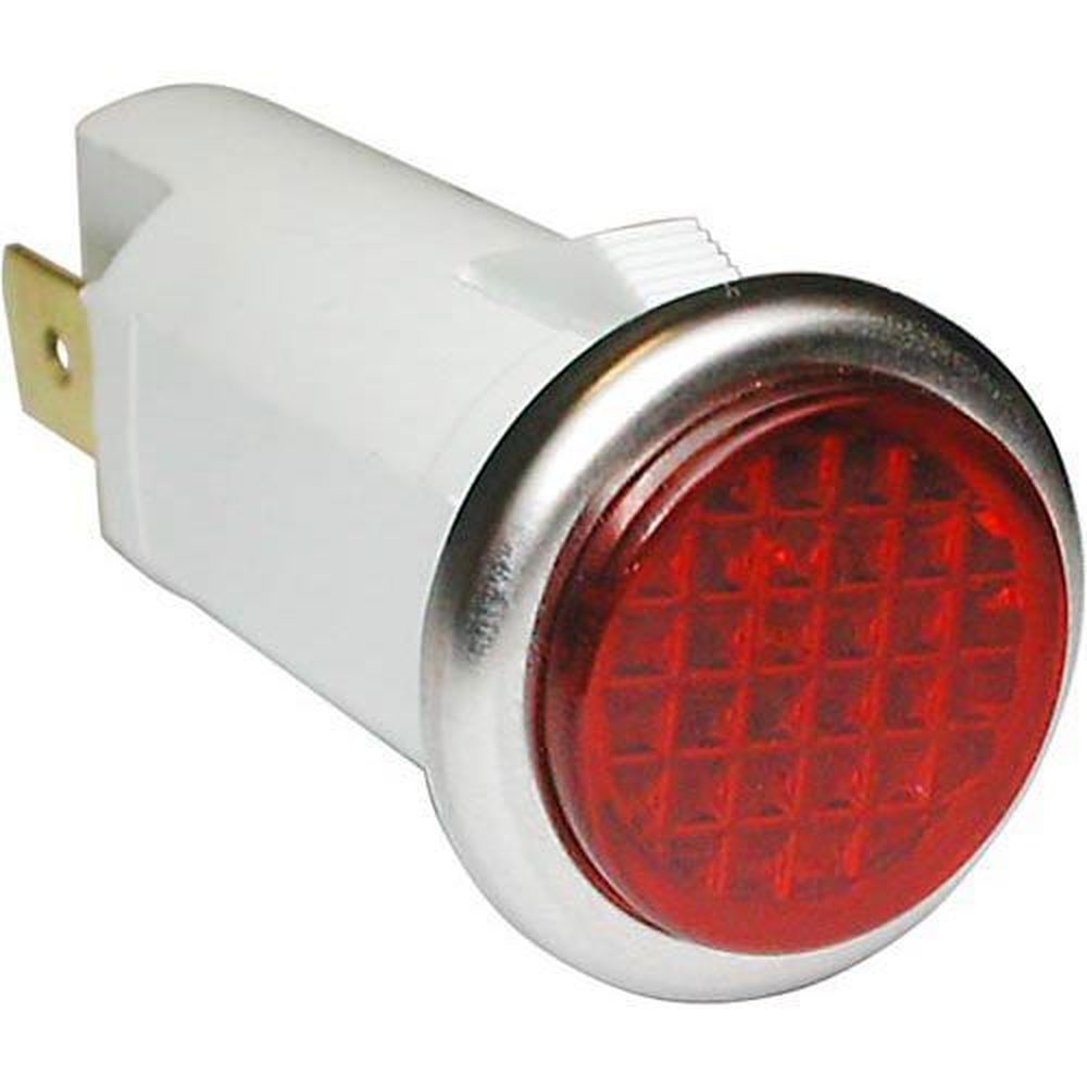 Accutemp Red 250V Signal Light Fits 1/2 inch Hole for Accutemp Part ...