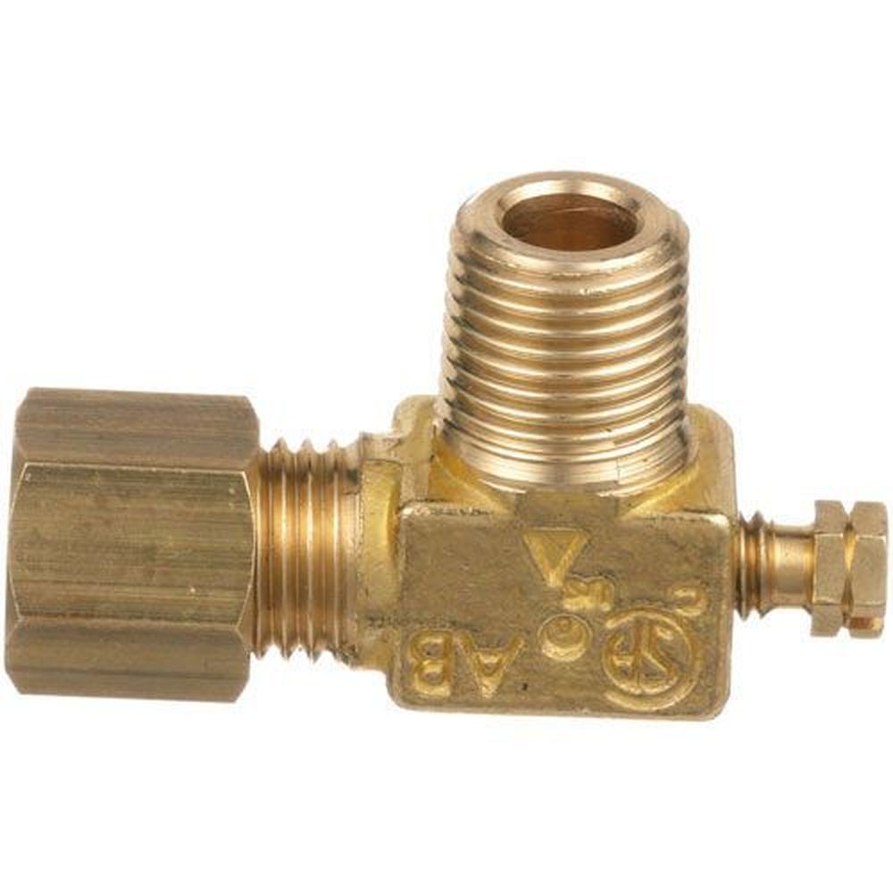 Atosa Angle Pilot Adjustment Valve For Atosa Part Number 301030001, 1/8 Inch Mpt X 3/16 Inch Cct