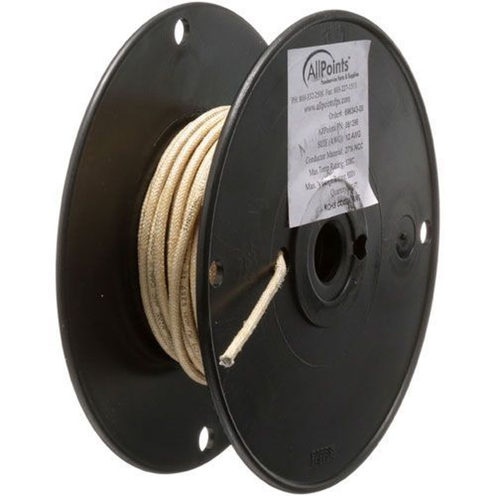 Allpoints High Temperature Wire For Allpoints Part Number 381296, 50 Feet Roll
