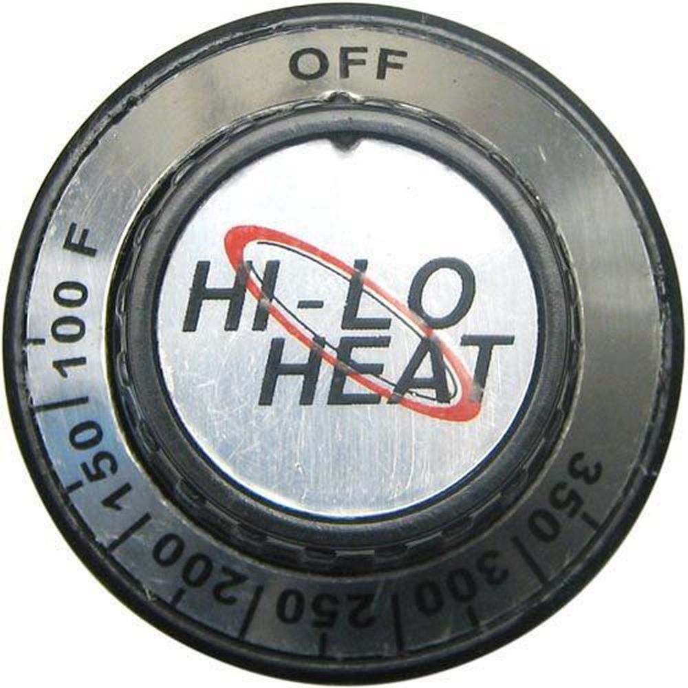 Alto-shaam Off-350-100 Inserto Negro Con Dial Plateado Para Alto-shaam, Número De Pieza Kn-3468, 1-7/8 Pulgadas De Diámetro