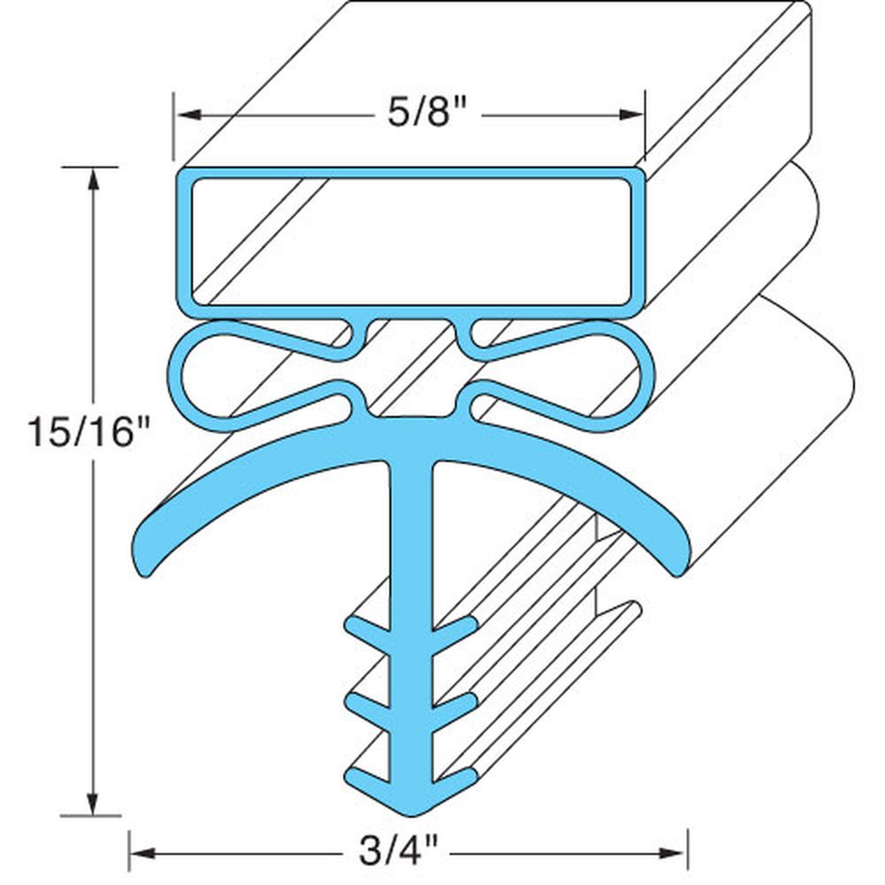 Bally Bal016546 Door Gasket, 77 3/4 X 33 5/8 Inch