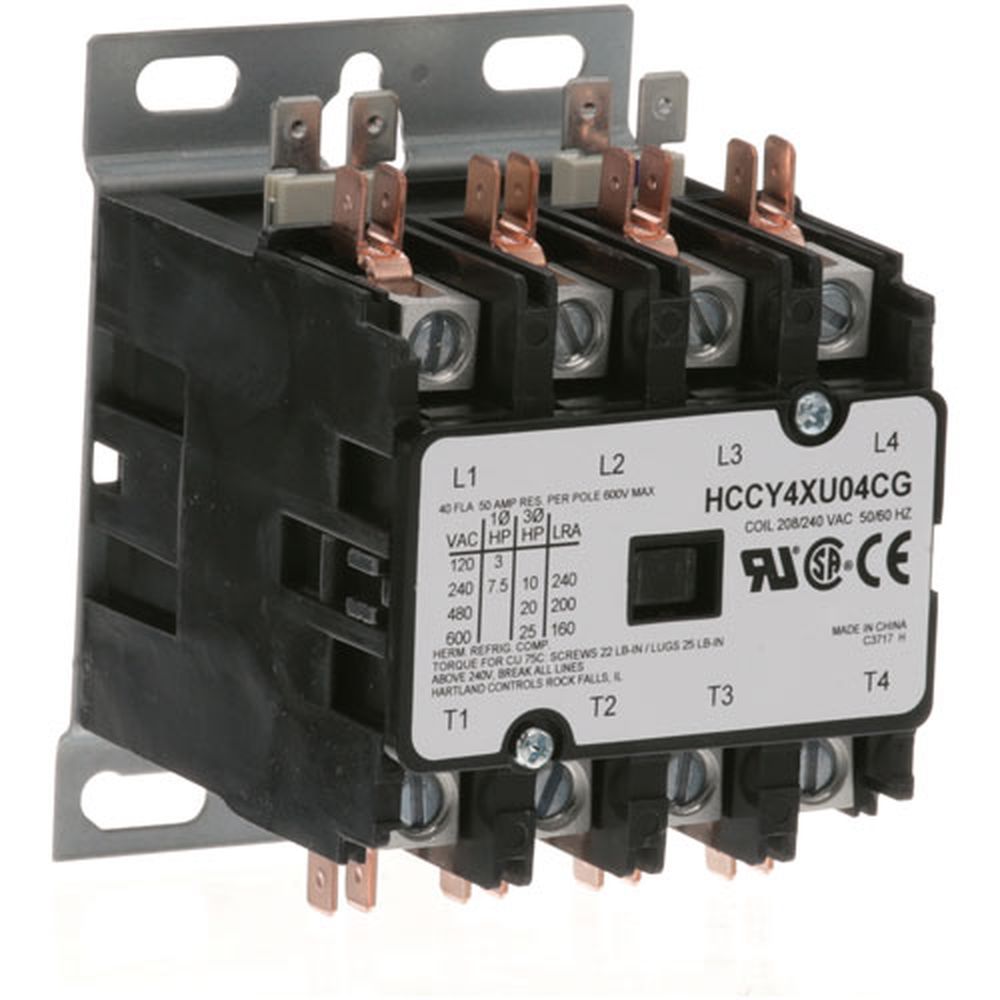 Crown Steam Crn4-cg42-1 Hartland 4 Pole 40/50 Amp 208/240 Volt Contactor