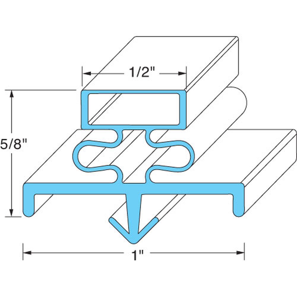 Delfield Delmcc14497 Door Gasket, 25-1/4 X 25-1/2 Inch