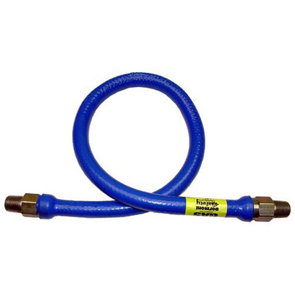 Dormont Dor16100bp60 1 Inch Mpt Blue Plastic Coated Gas Hose, 60 Inch Long