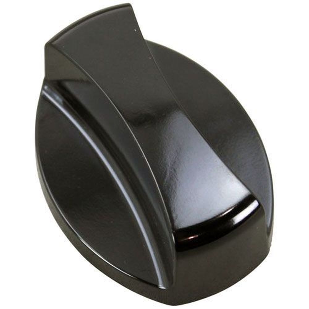 Garland Black Oval Flat Left Open Burner Knob for Garland Part Number 4522585, 2.5 x 2 inch