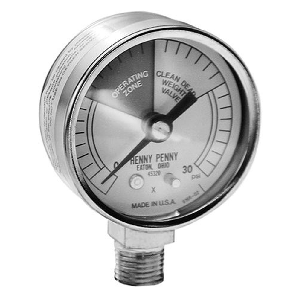 Henny Penny Hen16910 2 Inch Dial 0, 30 Psi Pressure Gauge